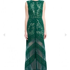 Tadashi Shoji Floor‎ Length Emerald Gown Size 4